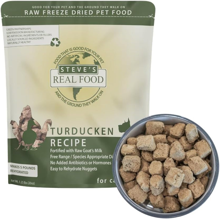 Freeze-Dried Raw Nuggets - Beef Recipe - Raw Pet Food for Dogs and Cats - 20 Oz