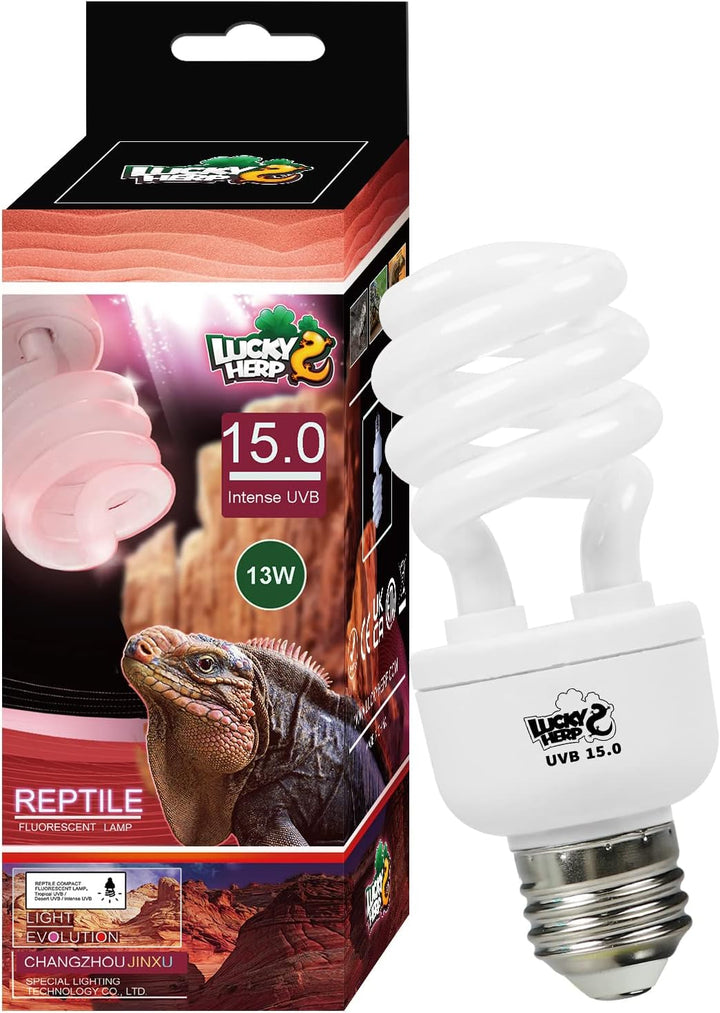 Desert UVA UVB Reptile Light Bulb 10.0 26W Compact Fluorescent Lamp