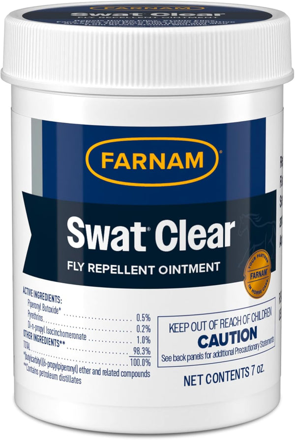 Swat Fly Repellent Ointment for Wounds, Sores, Scratches and Abrasions, 7 Oz