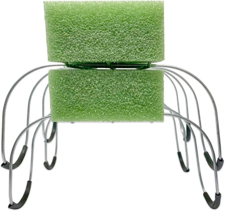 2 Pack 12 Inch Wire Headstone Saddle with Foam Attached Rustproof Galvanized Cemetery Gravestone Saddle Made in USA