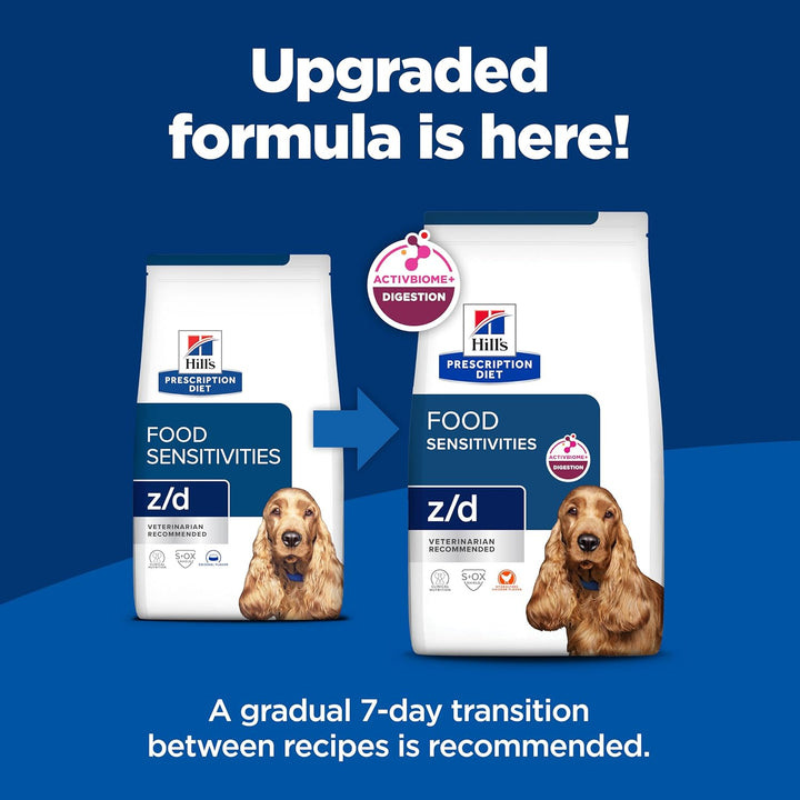 Z/D Skin/Food Sensitivities Hydrolyzed Dry Dog Food, Veterinary Diet, 25 Lb. Bag