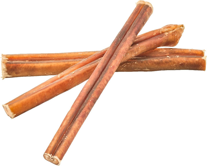 6 Inch Odor-Free Bully Sticks - 20 Count (Pack of 1) - Bulk Bag, Odorless Natural Grass-Fed Beef, Easily Digestible, No Grain or Rawhide, Ideal for Big Breeds