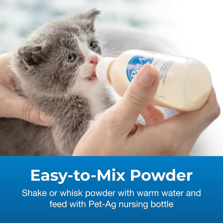 KMR Kitten Milk Replacer Powder - 12 Oz - Powdered Kitten Formula with Prebiotics, Probiotics & Vitamins for Kittens Newborn to Six Weeks Old - Easy to Digest