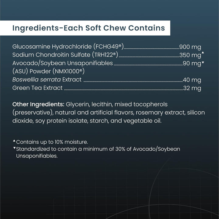 Dasuquin Joint Health Supplement for Large Dogs - with Glucosamine, Chondroitin, ASU, Boswellia Serrata Extract, and Green Tea Extract, 84 Soft Chews, DASL84SC