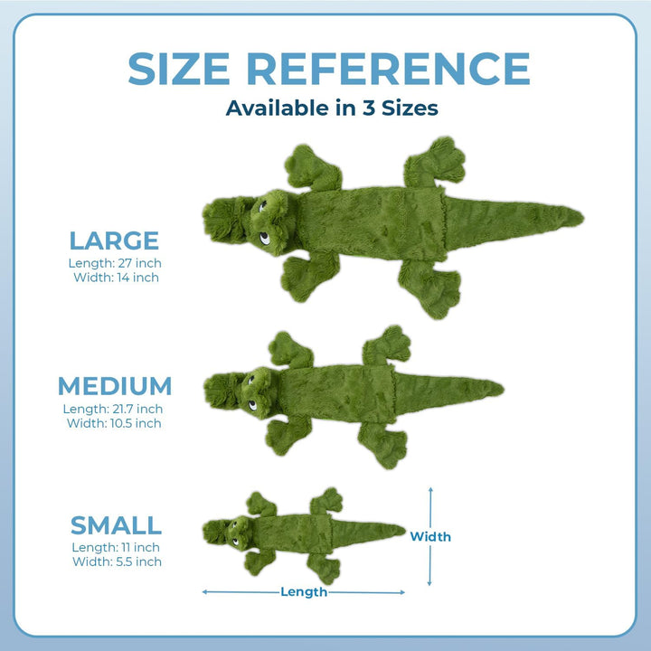 2-In-1 Stuffless Squeaky Dog Toys with Soft, Durable Fabric for Small, Medium, and Large Pets, No Stuffing for Indoor Play, Supports Active Biting and Play - 4 Figures, Small