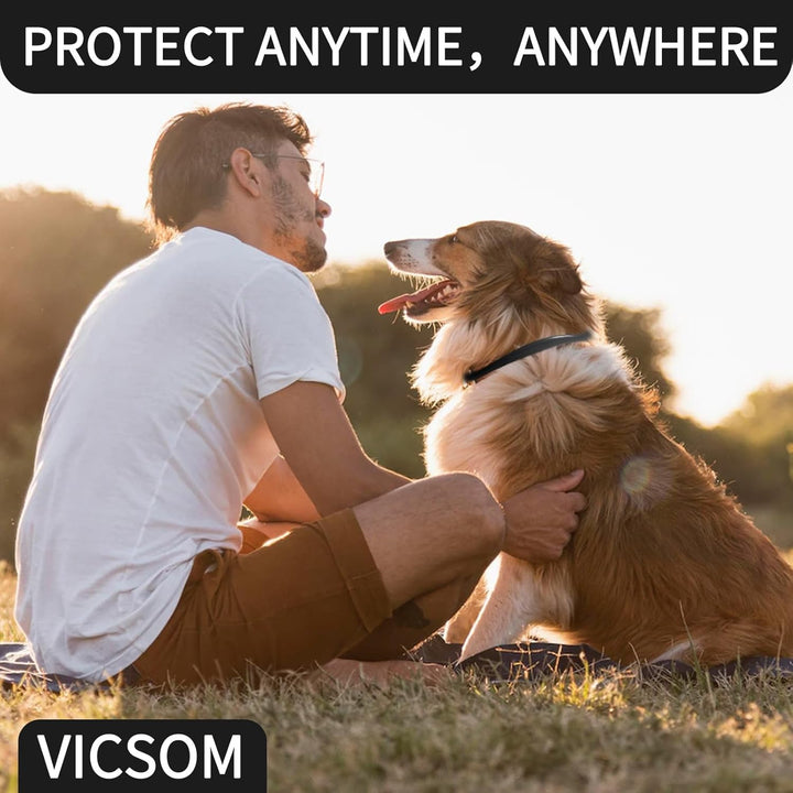 4 Pack Flea Collar for Dogs, Dog Flea and Tick Collar 32 Months Flea and Tick Treatment for Dog, Waterproof Adjustable Dog Flea and Tick Prevention Collar for Small Medium Large Dog Puppy, Black