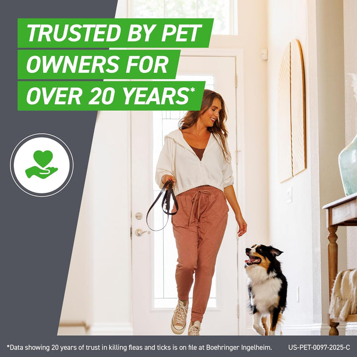 plus Flea and Tick Treatment for Large Dogs up to 45 to 88 Lbs. 3 Treatments