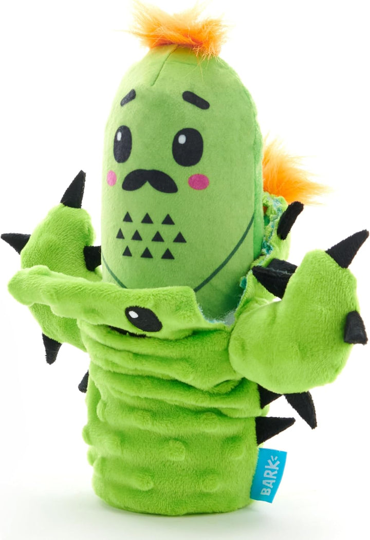 2 in 1 Interactive Plush Dog Toy - Rip and Reveal Toy for Dogs and Puppies - Stimulating Squeaky Pet Toys | Consuela Cactus (Large)