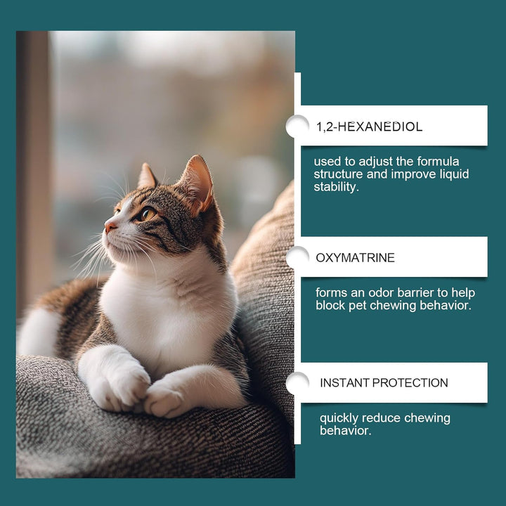 Cat Deterrent Spray,Natural Safe Upgraded Scratch Deterrent Training Aid for Furniture,Sofas,Rugs,Curtain Protection