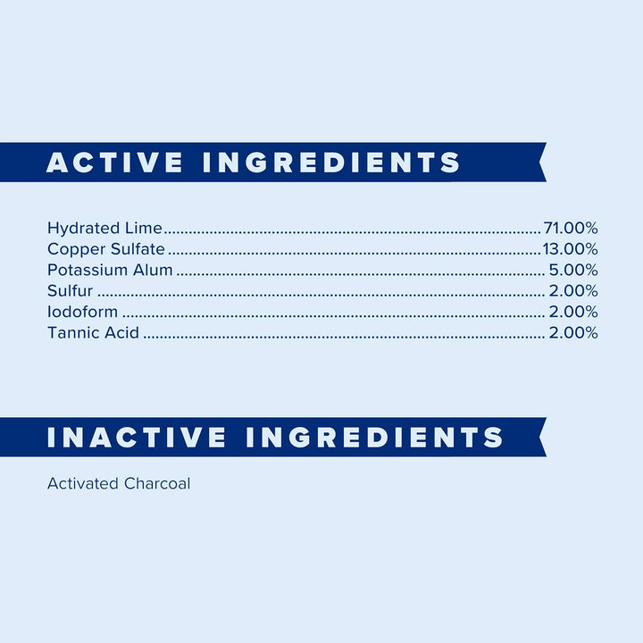 Wonder Dust Wound Powder, Blood Coagulant for Horses and Show Stock, for Use on Proud Flesh, Granulated Tissue, 4 Ounces