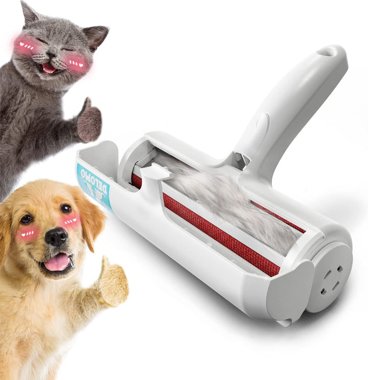 Pet Hair Removal Tool: Pet Hair Remover with Fur Bin - Reusable Lint Roller for Pet Hair - Cat and Dog Hair Remover for Couch, Furniture, Carpet, Clothes, Car Seat - Essential for Pet Owners
