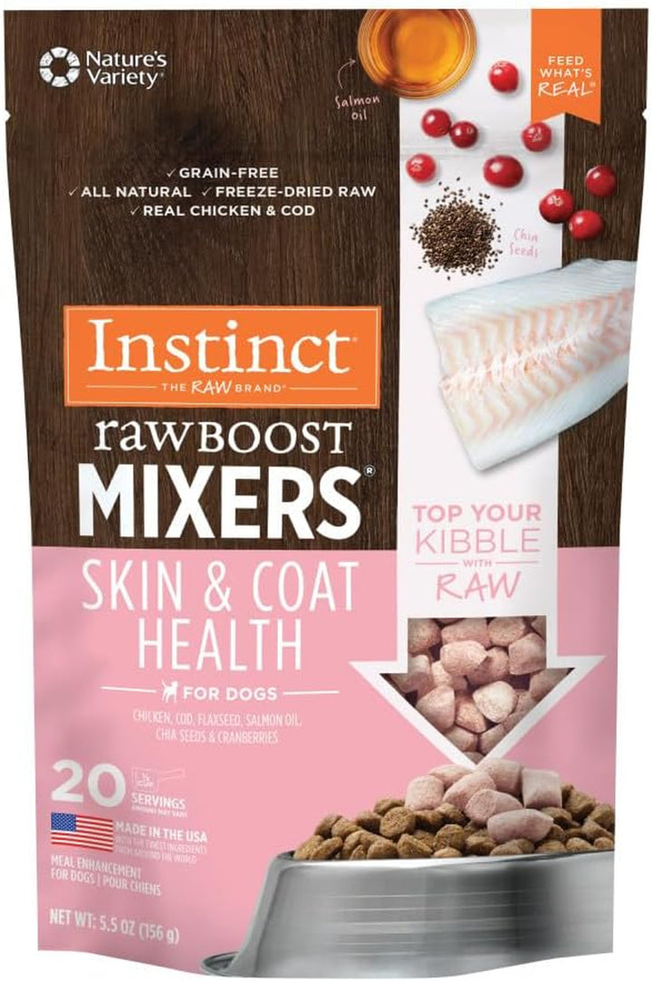 Raw Boost Mixers Gut Health Freeze-Dried Dog Food Topper, 5.5 Oz. Bag