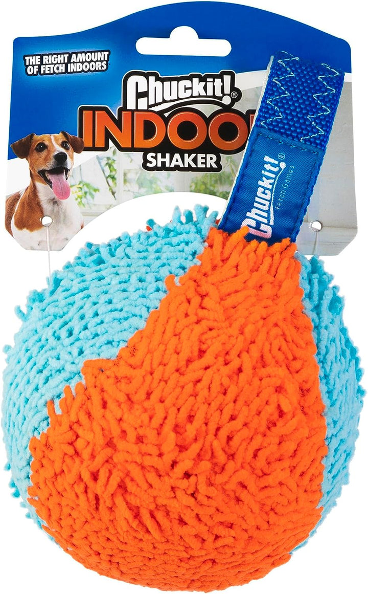 Indoor Fetch Ball Dog Toy for Dogs - Interactive Dog Toys for Boredom, 4.75 Inch, Orange and Blue