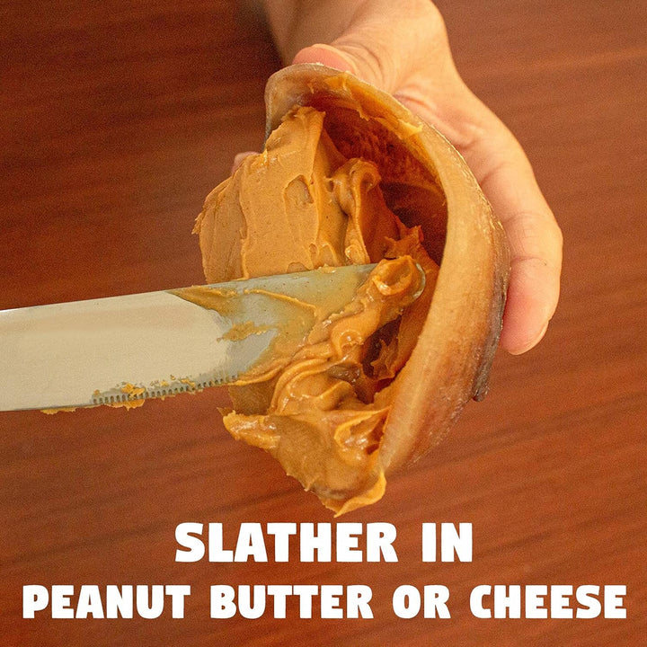 Cow Hooves for Dogs - USA Made Dental Treats & Bully Sticks Alternative - Plain, Rawhide Free - 25 Pack