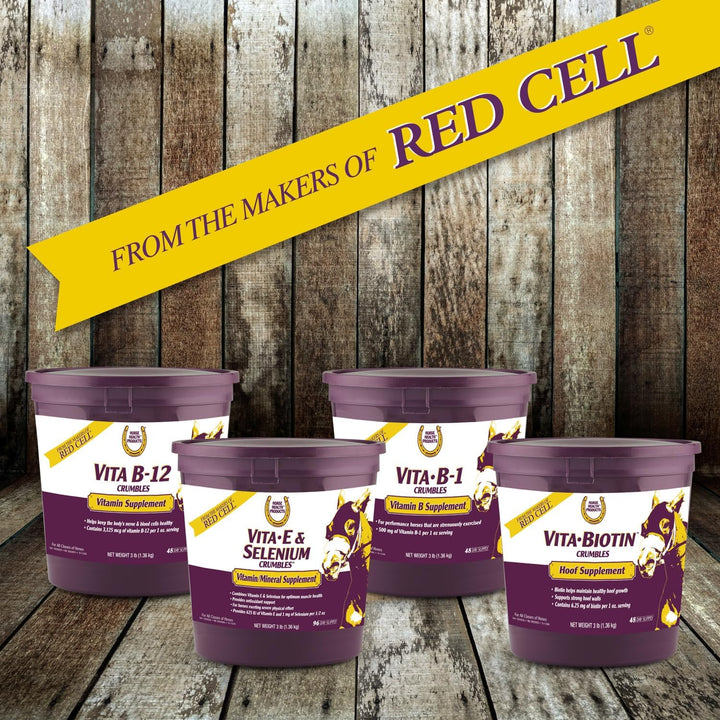 Vita Biotin Crumbles Horse Hoof Supplement, Helps Maintain Healthy, Sound Hooves and Strong Hoof Walls, 3 Lbs., 48 Day Supply