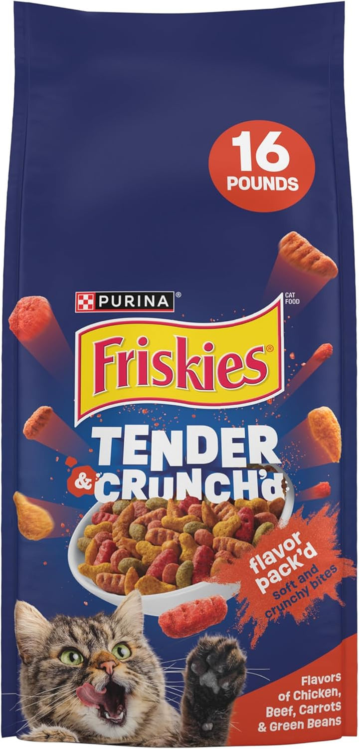 Purina  Tender and Crunch'D with Flavors of Chicken, Beef, Carrots and Green Beans - 16 Lb. Bag
