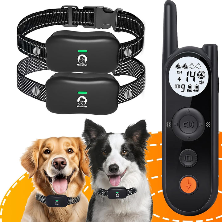 Wireless Dog Fence System for 2 Dogs - up to 3500Ft Adjustable Electric Fence,Waterproof Training Collar Rechargeable,Pet Containment System for Large Medium Dogs