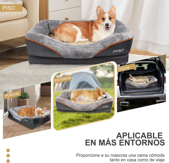 Xxlarge Memory Foam Dog Bed, Orthopedic Dog Bed & Sofa with Removable Washable Cover for Large Dogs