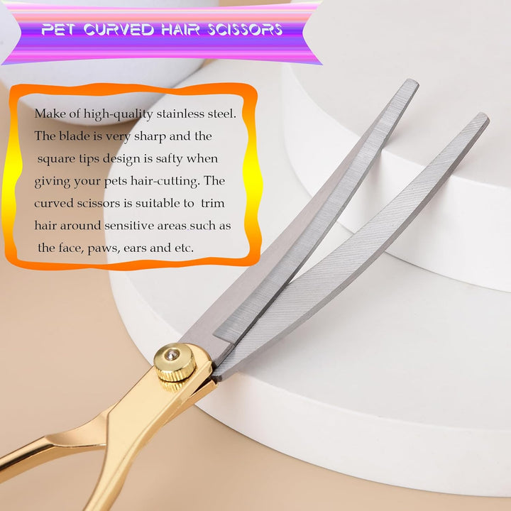 Dog Grooming Kit - Hair Scissors Thinning Shears Set for Dogs & Cats