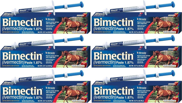 Ivermectin Paste Horse Wormer (1.87 Ivermectin) - 6 DOSES, Model: , Home & Outdoor Storeq