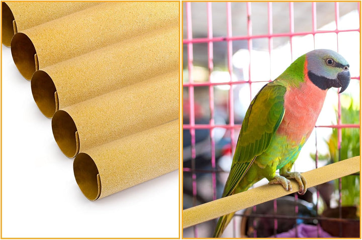 50 Pieces Gravel Liner Paper for Bird Cage, 11 X 17 Inch Birdcage Liner Pet Bedding Accessories, Parrot Cage Sandpapers