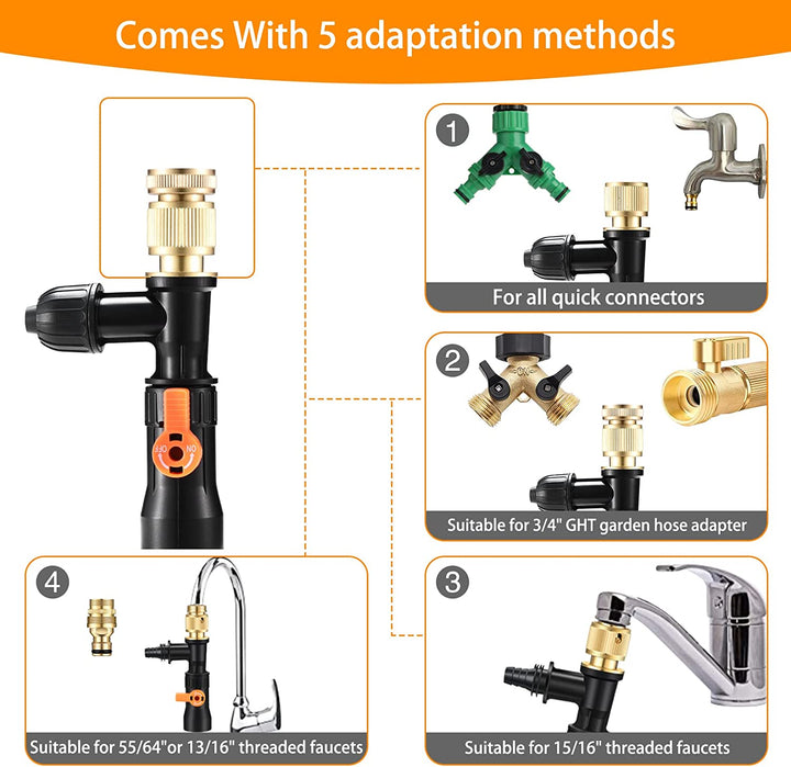 Gravel Vacuum for Aquarium Water Changer Fish Tank Cleaning Tools,Siphon Universal Quick Pump Aquarium Water Changing (30Ft)