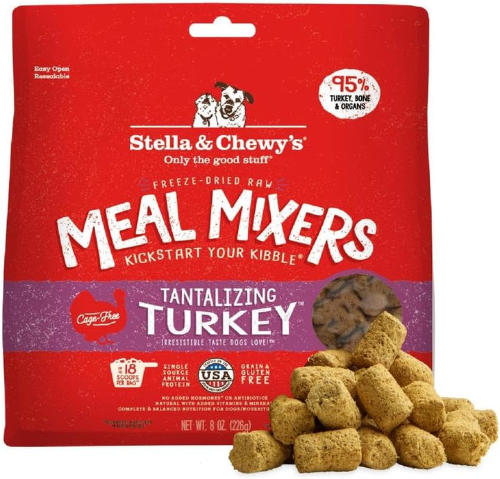 Freeze-Dried Raw Chicken Meal Mixers- Dog Food Topper and Mixer - Made with 95% Cage-Free Chicken, Organs & Bone - Perfect for Picky Eaters - Grain-Free - 3.5Oz
