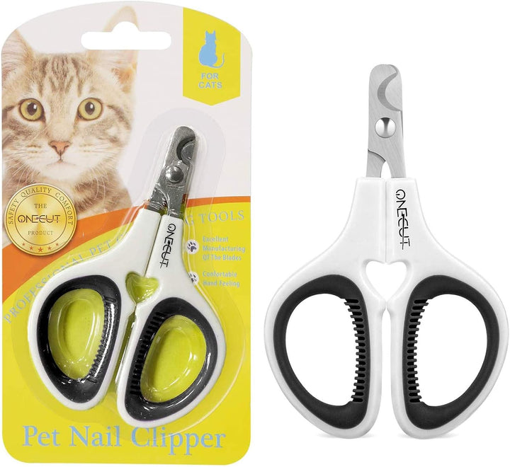 Pet Nail Clippers, Update Version Cat & Kitten Claw Nail Clippers for Trimming, Professional Pet Nail Clippers Best for a Cat, Puppy,Rabbit, Kitten & Small Dog,Sharp & Safe (Pink)