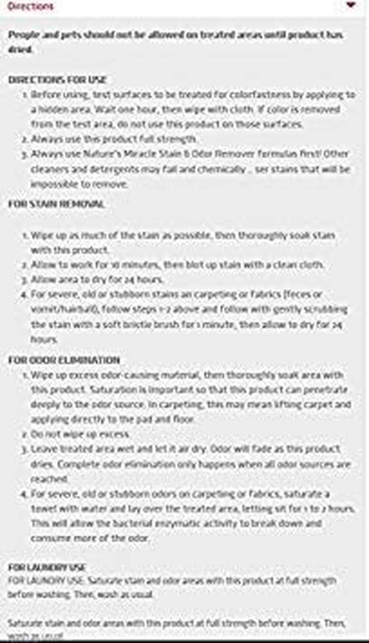 Stain and Odor Remover for Dogs, Odor Control Formula, Refill, 1.33 Gal