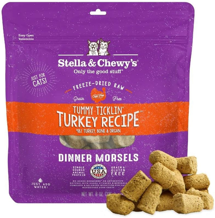Freeze-Dried Raw Cat Dinner Morsels - Premium Chicken Recipe with 98% Cage-Free Meat & Organs - Natural Grain-Free Cat & Kitten Food - Made in USA - 3.5 Oz