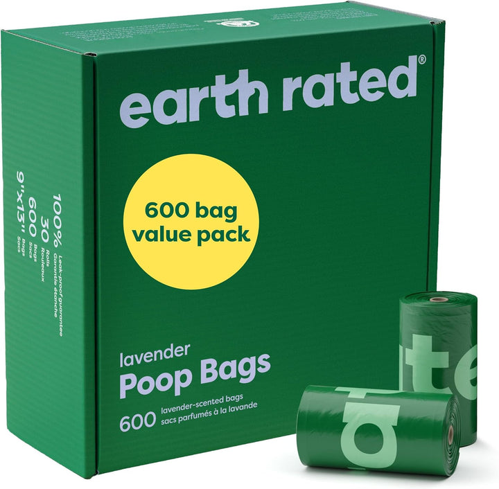 Poop Bags for Dogs, Guaranteed Leak Proof and Extra Thick Waste Bag Refill Rolls, Lavender Scented, 270 Bags