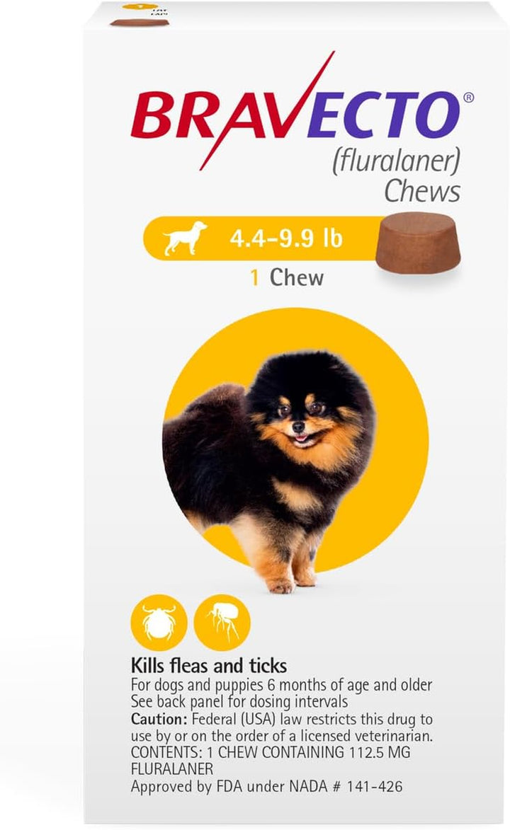 Chew for Dogs, Flea & Tick, 1 Chew, 12 Week Supply, >44-88 Lbs., Blue Box