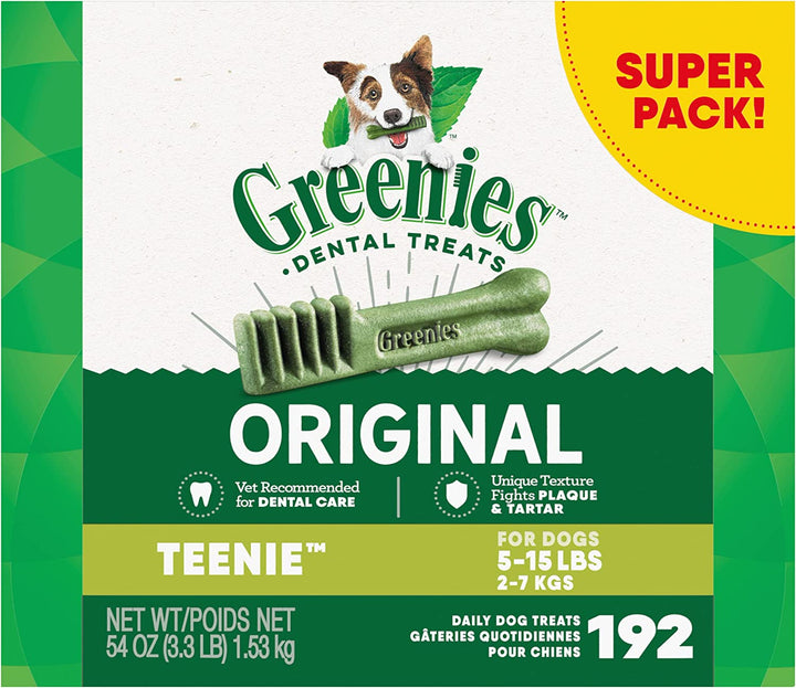 Original Teenie Dental Dog Treats, 12 Oz. Pack (43 Treats)