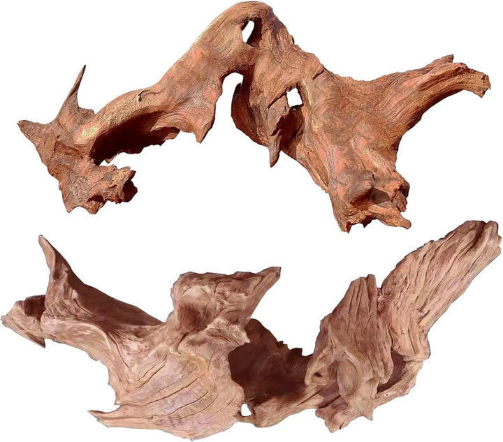 Natural Aquarium Driftwood for Fish Tanks & Reptile Terrariums – Safe Fish Tank Decorations, Unique Twisted Branches 3-Piece 7-11 Inch Low Tannin, Easy to Sink