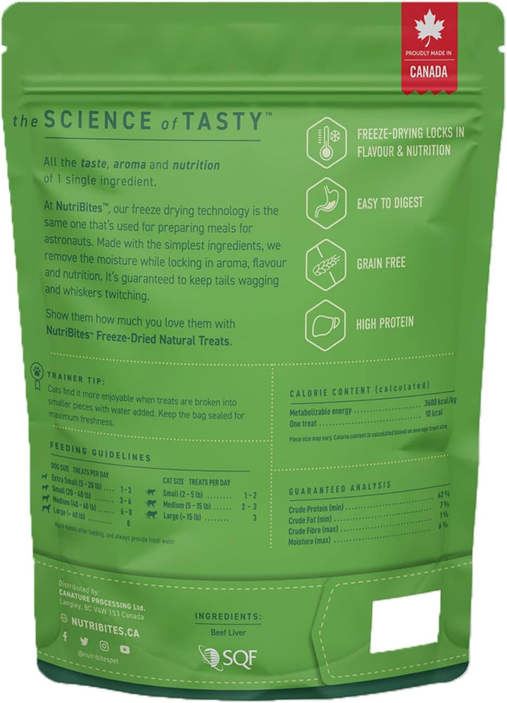 Freeze Dried Beef Liver Dog & Cat Treats | Healthy Pet Training Treats or Food Topper | All Natural, Single Ingredient, High Protein | Premium Bulk Value Pack, 17.6 Oz