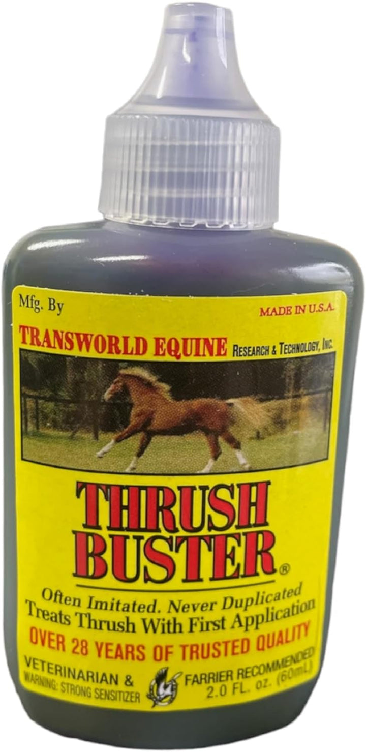 – Hoof Maintenance Liquid for Horses, Equine Thrush Support, Farrier-Recommended, Purple Stain Formula, 2 Oz