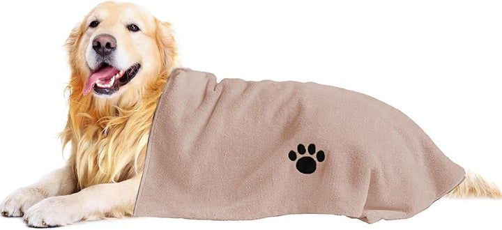 Microfiber Dog Towels for Drying Dogs, Super Absorbent and Soft Pet Grooming Towel, 40 Inch X 23.6 Inch, Perfect Dog Shower & Bath Supplies for Large, Medium or Small Dogs, Grey