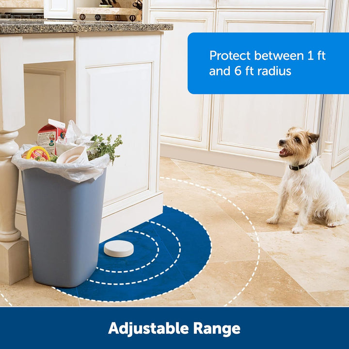 Pawz Away Indoor Pet Barrier - Battery-Operated Indoor Invisible Containment Area with Adjustable Compatible Collar - Easy Setup for Furniture Protection