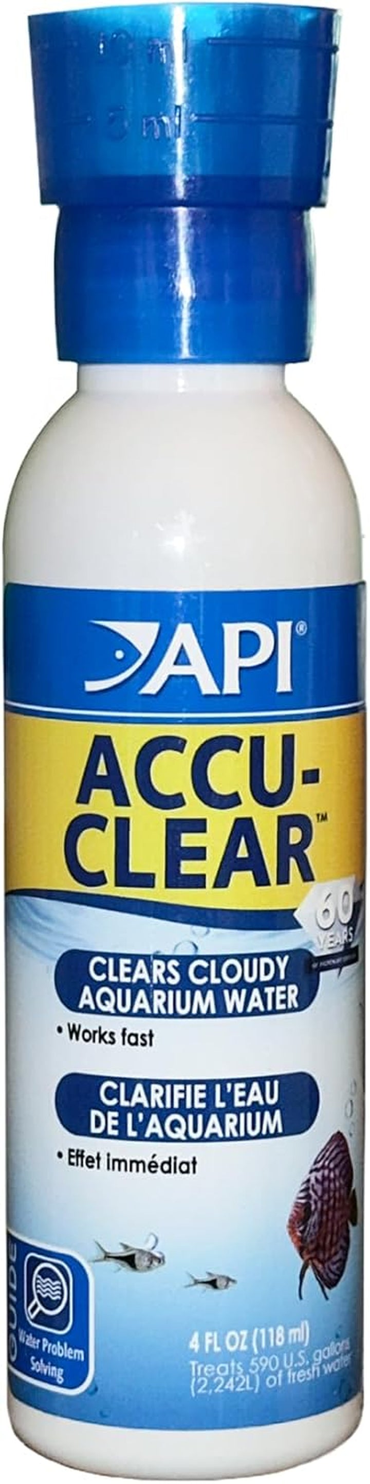 ACCU-CLEAR Freshwater Aquarium Water Clarifier 8-Ounce Bottle