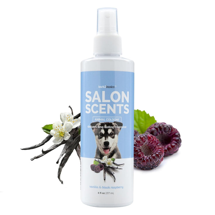 Salon Scents Pet Grooming Cologne - 8 Oz, Natural Professional Groomer Grade Perfume Deodorant for Dogs and Cats, Long Lasting, Deodorizing (Blueberry Pie)