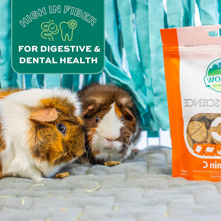 Natural Science Vitamin C Supplement, Vitamin C & High-Fiber Timothy Hay, Guinea Pig Items, Made in the USA, Small Pet Supplies, Recommended by Veterinarians, 4.2 Oz