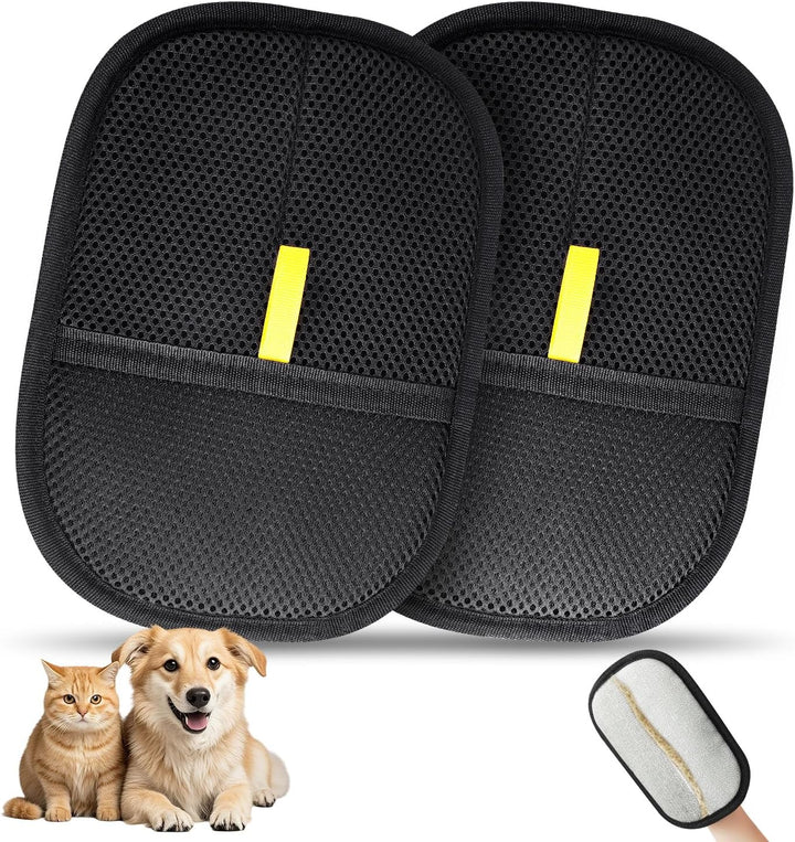 1 Pcs Pet Hair Removal Gloves Brush, Reusable Cat Dog Electrostatic Hair Remover Grooming Glove Tool