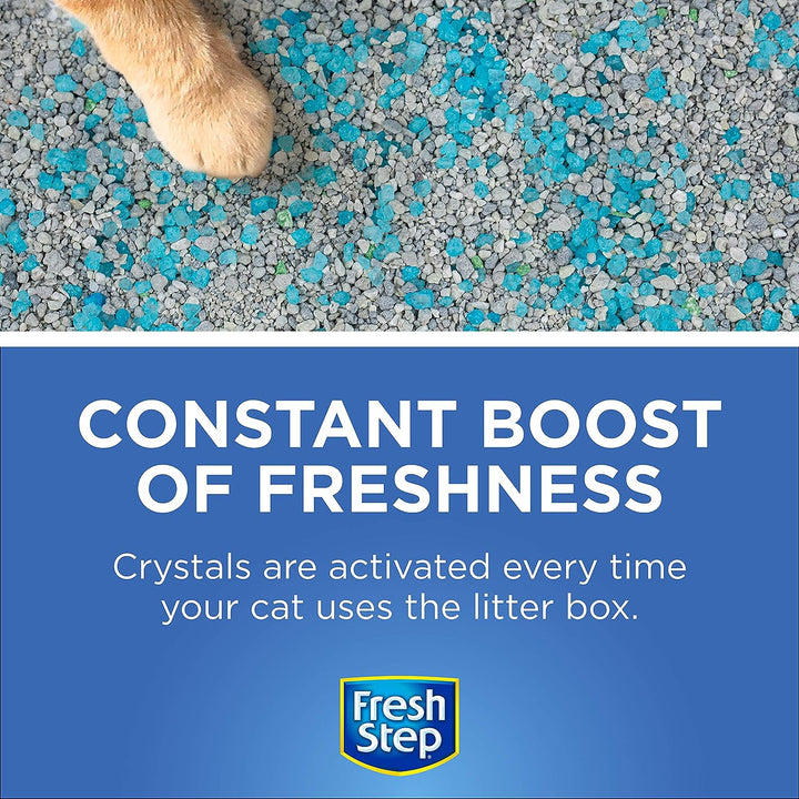 Cat Litter Crystals in Fresh Scent - Cat Litter Box Deodorizer - Combats Odors and Neutralizes Smells to Keep Your Home Clean, 15 Ounce - 3 Pack
