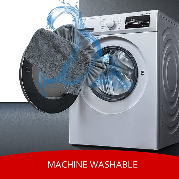 Dog Bed Covers Soft Plush Replacement Washable, Waterproof Pet Bed Liner Grey 36X27 Inches, for Dog/Cat, Cover Only