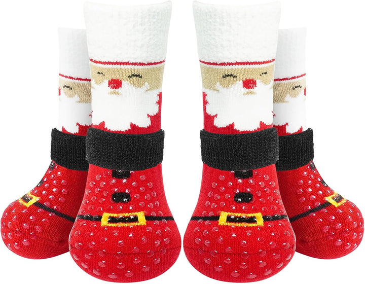 anti Slip Dog Socks to Prevent Licking Paws, Dog Shoes for Hot Pavement, Dog Booties for Small Medium Large Senior Dogs, Traction Control Boots & Paw Protectors for Hardwood Floors