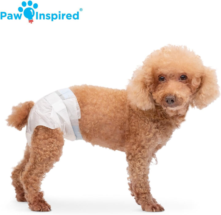 32Ct Disposable Dog Diapers | Female Dog Diapers Ultra Protection | Diapers for Dogs in Heat, Excitable Urination, or Incontinence (Small)