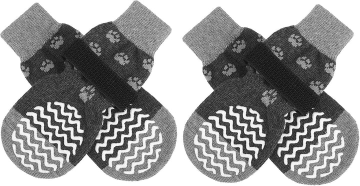 anti Slip Dog Socks to Prevent Licking Paws, Dog Shoes for Hot Pavement, Dog Booties for Small Medium Large Senior Dogs, Traction Control Boots & Paw Protectors for Hardwood Floors