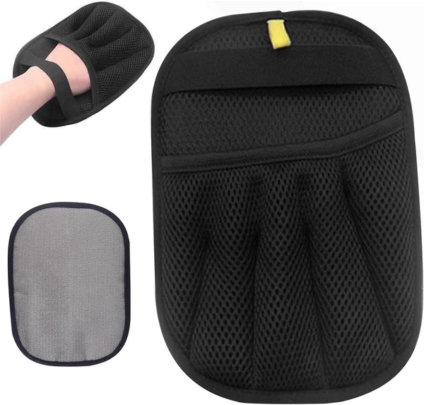 Pet Hair Removal Glove | Electrostatic Reusable Cat & Dog Magic Brush Hair Remover Tool for Furniture, Carpet, Couch | Upgraded 5-Finger Design | Gentle Grooming Tool for Pets(Eco-Friendly) (1 PCS)