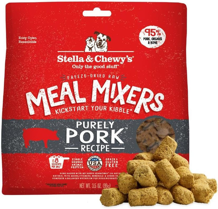 Freeze-Dried Raw Chicken Meal Mixers- Dog Food Topper and Mixer - Made with 95% Cage-Free Chicken, Organs & Bone - Perfect for Picky Eaters - Grain-Free - 3.5Oz