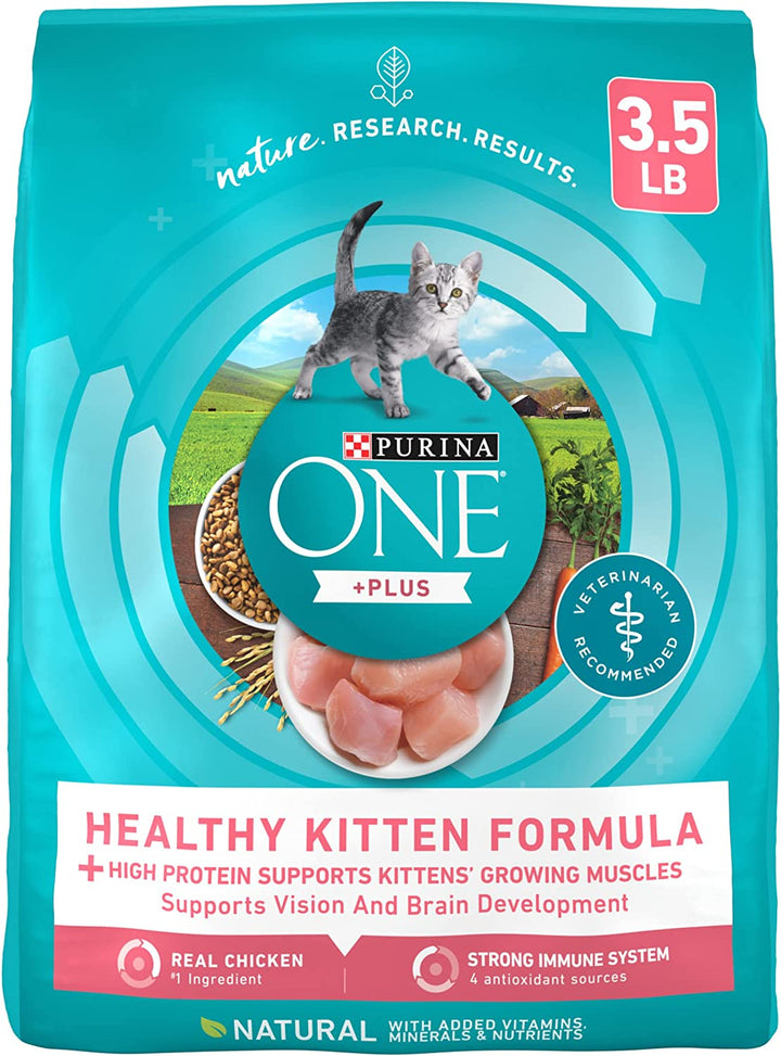 High Protein, Natural Dry Kitten Food, +Plus Healthy Kitten Formula - 7 Lb. Bag